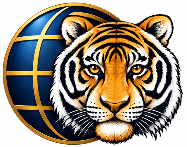 Global Tiger Systems tiger and globe emblem