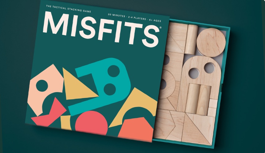 Misfits: Classic Edition box with wooden stacking blocks